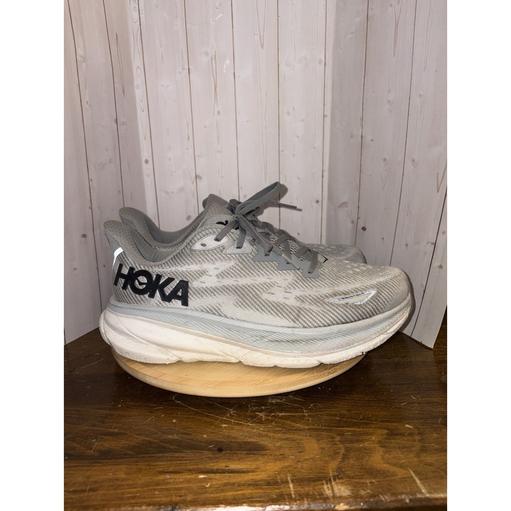Hoka One One HOKA Clifton 9 Harbor Mist Black Men's Size 11‎ EE